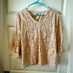 Loft size large off white/cream blouse